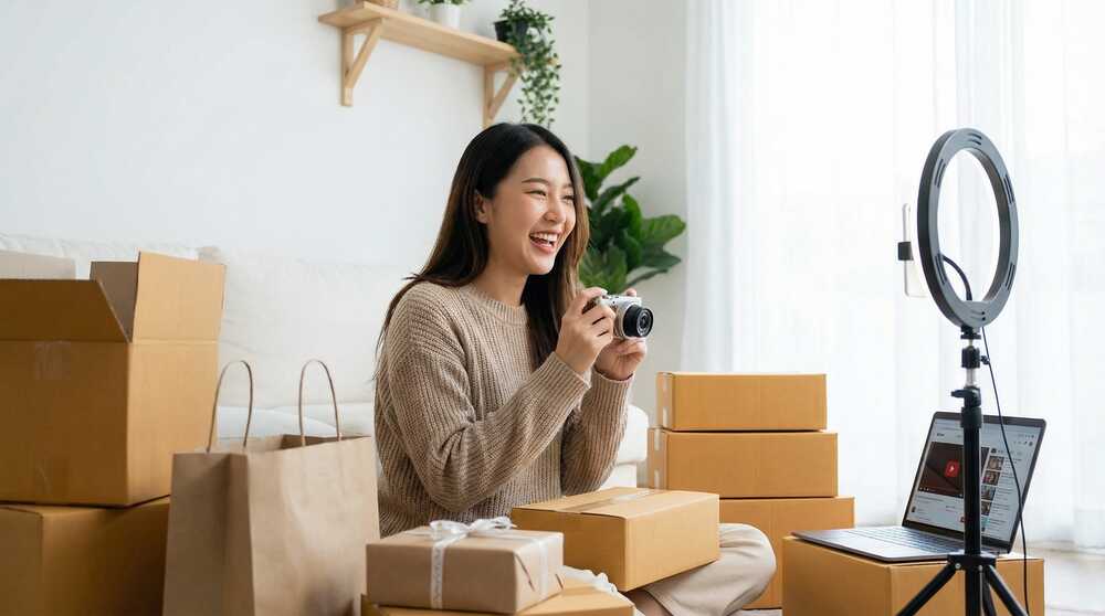 国产自拍开箱直播